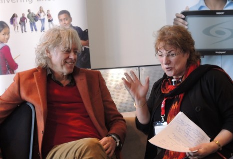 Christina Preston with Bob Geldof Christina Preston with Bob Geldof
